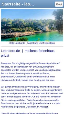 Vorschau der mobilen Webseite www.leondoro.de, Leondoro