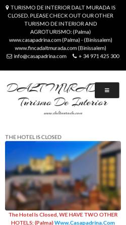 Vorschau der mobilen Webseite www.daltmurada.com, Hotel Dalt Murada