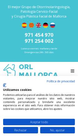 Vorschau der mobilen Webseite orlmallorca.com, HNO Mallorca