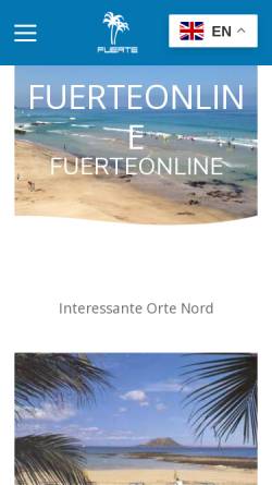 Vorschau der mobilen Webseite www.fuerteonline.com, FuerteOnline