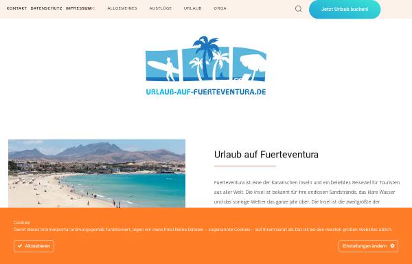 Vorschau von www.urlaub-auf-fuerteventura.de, Urlaub auf Fuerteventura