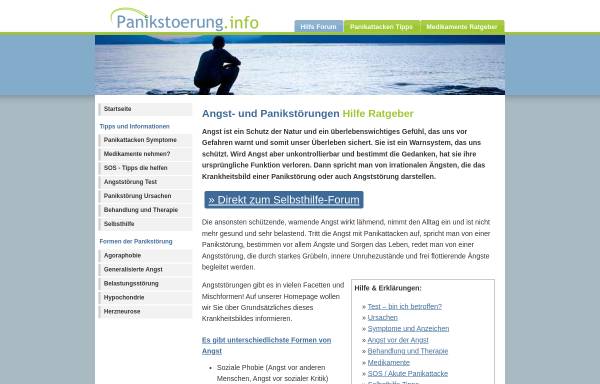 Vorschau von www.panikstoerung.info, Panikstörung