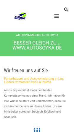 Vorschau der mobilen Webseite www.autosoyka.de, Auto Soyka