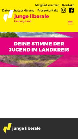 Vorschau der mobilen Webseite julis-harburg-land.de, JuLis - Junge Liberale Kreisverband Harburg Land