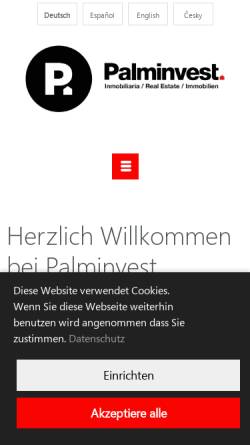 Vorschau der mobilen Webseite www.palminvest.es, Palminvest