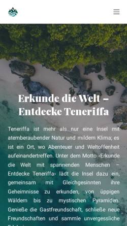 Vorschau der mobilen Webseite www.aventura-wandern.de, Aventura Wandern