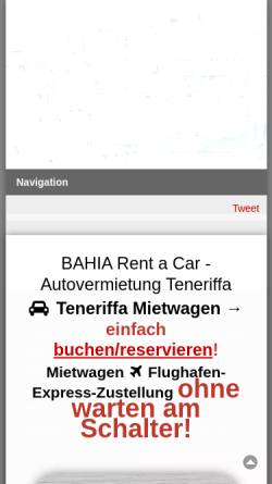 Vorschau der mobilen Webseite www.bahiarentacar.de, Bahia Rent a Car