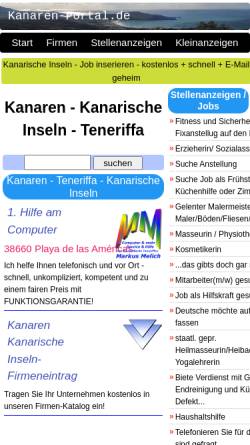 Vorschau der mobilen Webseite www.kanaren-portal.de, Kanaren-Portal.de