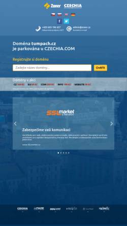 Vorschau der mobilen Webseite www.tumpach.cz, Fuhrunternehmen Tumpach s.r.o.