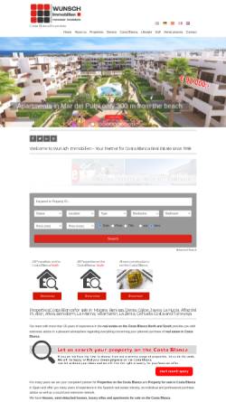Vorschau der mobilen Webseite wunsch-immo.com, Wunsch Immobilien