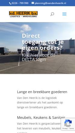 Vorschau der mobilen Webseite www.vandenheerik.nl, Van den Heerik b.v.