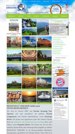 Vorschau der mobilen Webseite reisewelt-ukraine.com, Reisewelt Ukraine