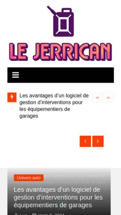 Vorschau der mobilen Webseite www.jerrican.eu, Jerrican.eu