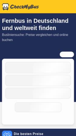 Vorschau der mobilen Webseite www.checkmybus.de, CheckMyBus