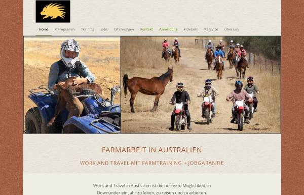 Vorschau von www.work-n-travel-australien.de, Work & Travel mit Farmwork