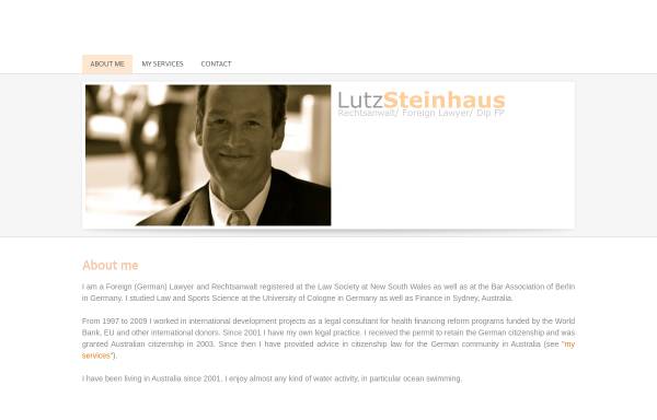Vorschau von www.lutzsteinhaus.com, Lutz Steinhaus, Rechtsanwalt
