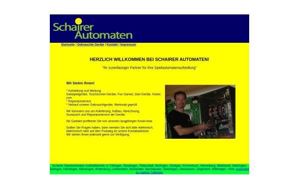 Vorschau von www.schairer-automaten.de, Schairer Automaten - Inh. Bernd Schairer