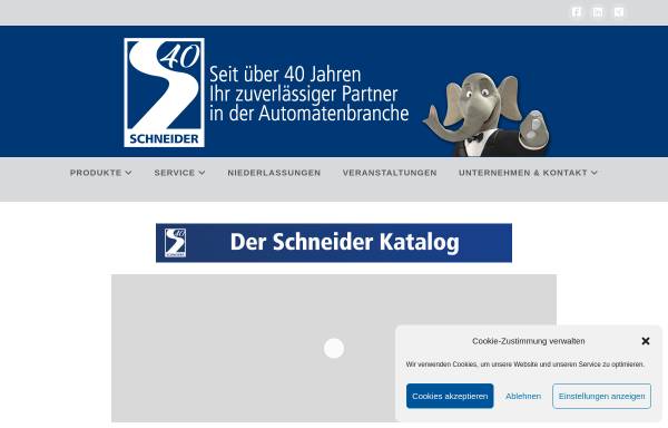 Vorschau von www.schneider-hats.de, Schneider Automaten GmbH