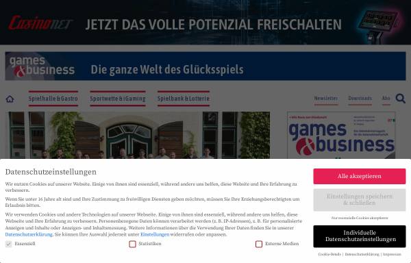 Vorschau von www.gamesundbusiness.de, Games & Business - Games & Business GmbH & Co. KG