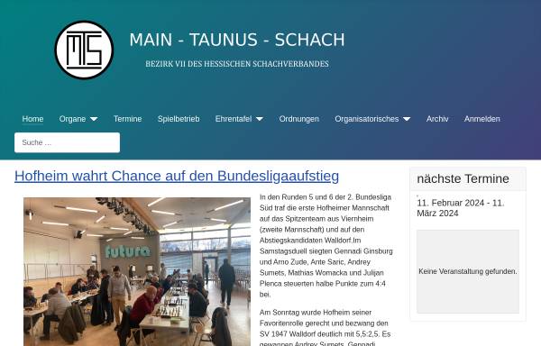 Vorschau von main-taunus-schachvereinigung.de, Main-Taunus Schachvereinigung