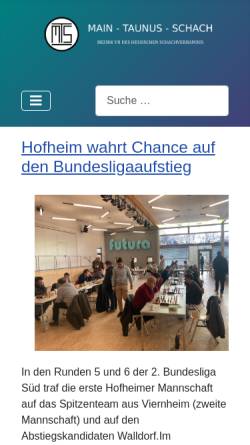 Vorschau der mobilen Webseite main-taunus-schachvereinigung.de, Main-Taunus Schachvereinigung