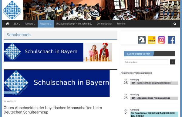 Vorschau von www.schulschach-bayern.de, Schulschach in Bayern