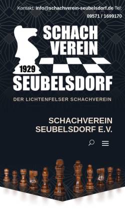 Vorschau der mobilen Webseite www.schachverein-seubelsdorf.de, Schachverein Seubelsdorf