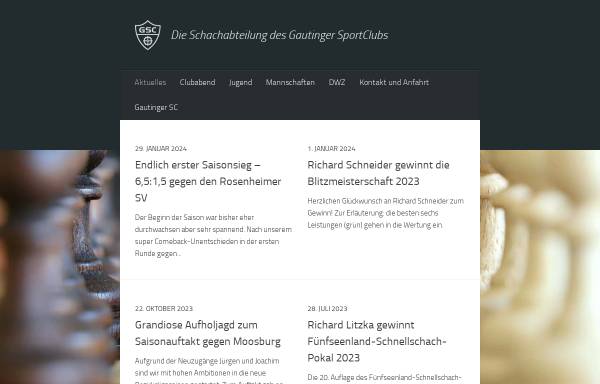 Vorschau von schach-gauting.de, Schachabteilung des Gautinger Sportclub e.V.