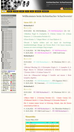 Vorschau der mobilen Webseite www.kelsterbacher-schachverein.de, Kelsterbacher Schachverein