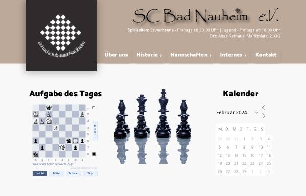 Vorschau von www.schach-badnauheim.de, Schachclub Bad Nauheim