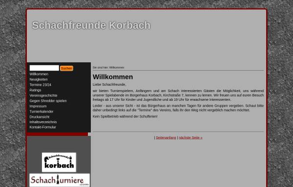 Vorschau von www.schachfreunde-korbach.de, Schachfreunde Korbach