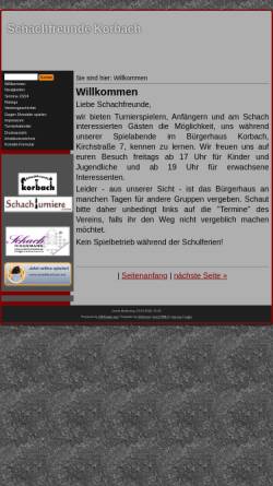 Vorschau der mobilen Webseite www.schachfreunde-korbach.de, Schachfreunde Korbach
