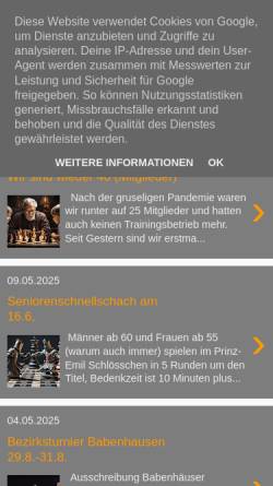 Vorschau der mobilen Webseite kdfb-schach.blogspot.de, kdfb-Schach
