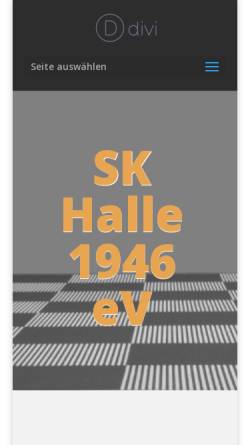Vorschau der mobilen Webseite www.sk-halle.de, SK Halle 1946 e.V.