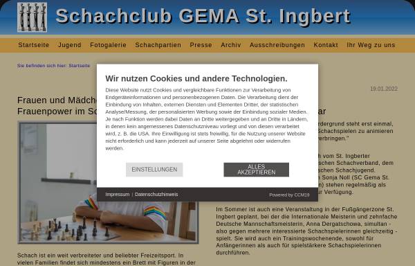 Vorschau von schachclub-gema.de, Schachclub GEMA St. Ingbert