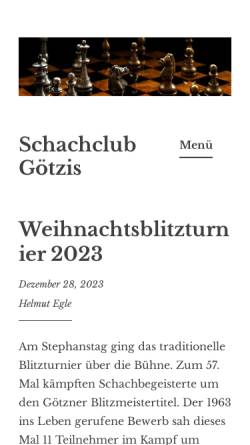 Vorschau der mobilen Webseite www.schachclubgoetzis.com, Schachklub Götzis