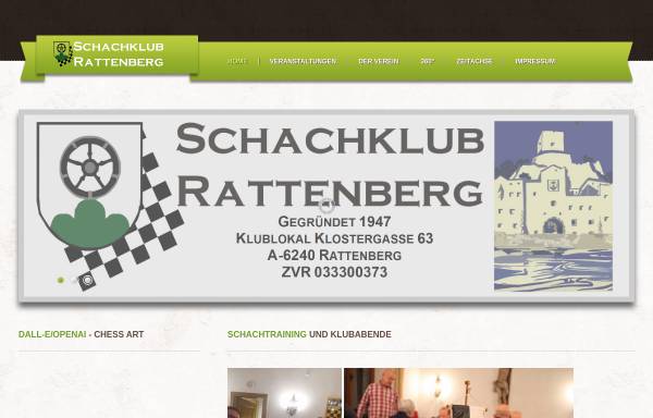 Vorschau von www.schachklub-rattenberg.at, Schachclub Rattenberg