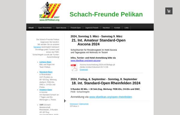 Vorschau von www.sfpelikan.org, Schach-Freunde Pelikan