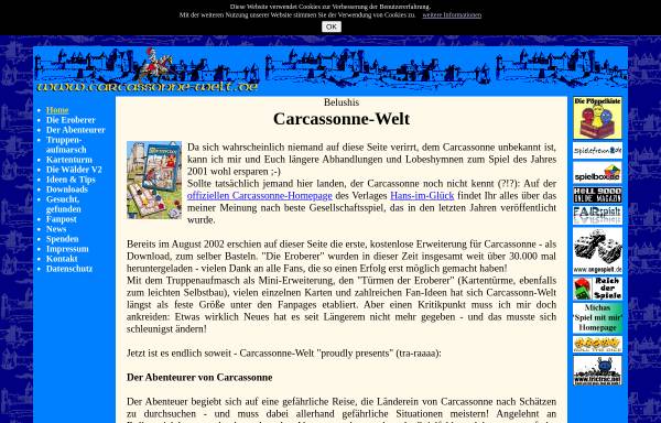 Vorschau von www.carcassonne-welt.de, Carcassonne-Welt