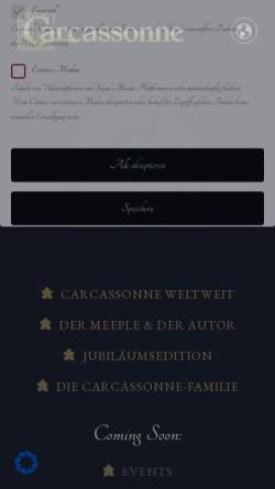 Vorschau der mobilen Webseite www.hans-im-glueck.de, Hans im Glück: Carcassonne