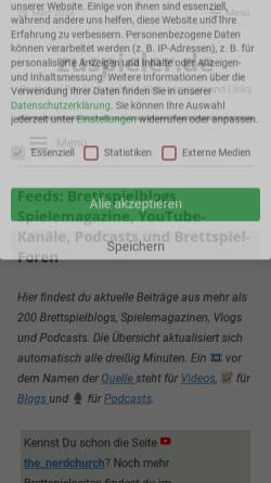Vorschau der mobilen Webseite zuspieler.de, Zuspieler.de