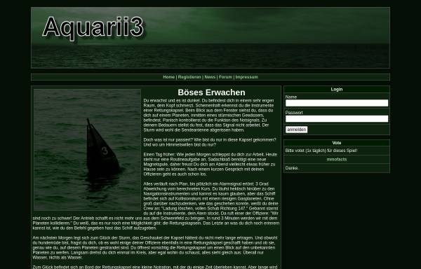 Vorschau von www.aquarii3.de, Aquarii 3