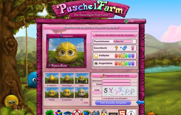 Vorschau von de1.puschelfarm.com, PuschelFarm Browsergame