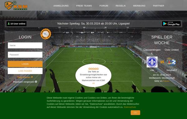 Vorschau von www.ksm-soccer.de, KSM-Soccer