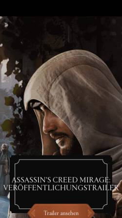 Vorschau der mobilen Webseite assassinscreed.ubi.com, Ubisoft: Assassin's Creed