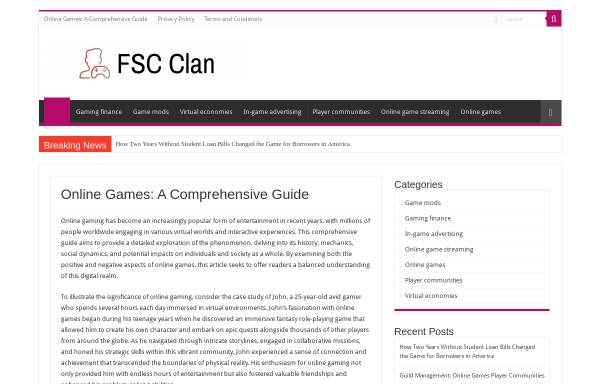 Vorschau von www.fsc-clan.org, Fun Sniper Clan