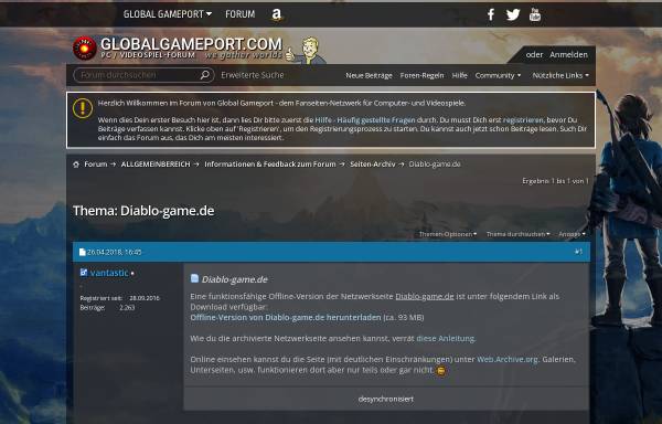 Vorschau von www.diablo-game.de, Diablo-Game.de
