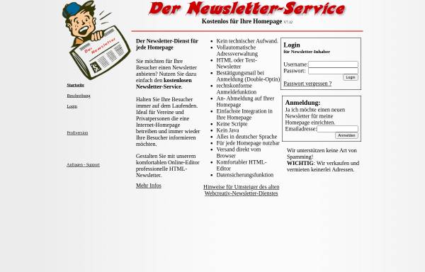 Der Newsletter-Service