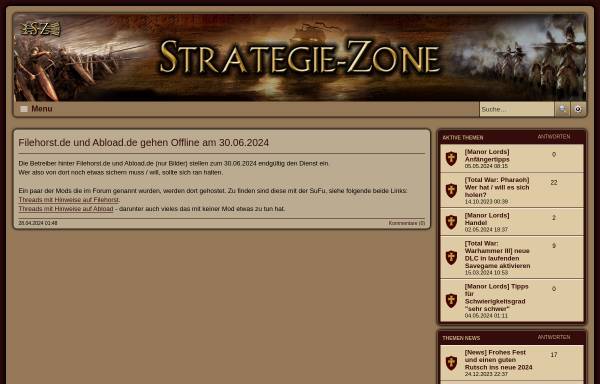Vorschau von www.strategie-zone.de, Strategie-Zone