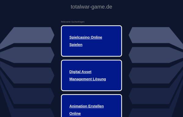 Vorschau von www.totalwar-game.de, Total War - Game.de